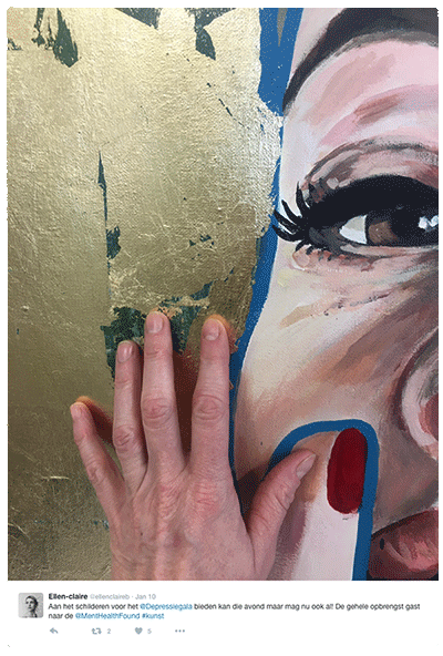 Depressiegala Ellen Claire kunst